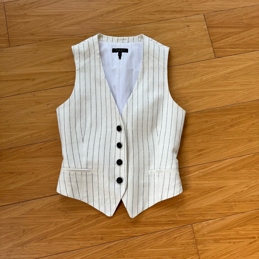 Rag and Bone Pinstriped Vest
